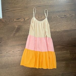 Cooorblock summer dress/coverup size 4-6